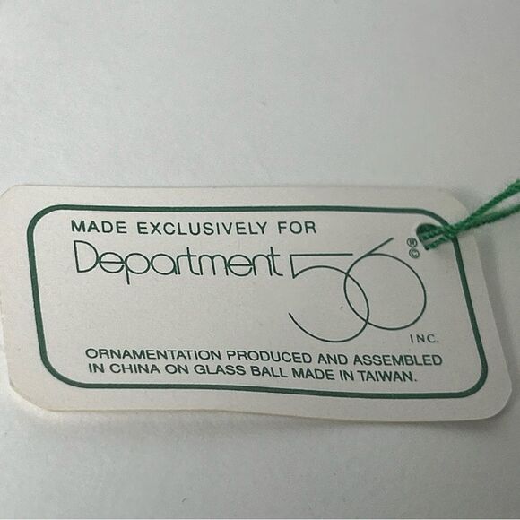 Vintage Department 56 Mercury Glass Snowman Red Scarf Glass Ball Ornament - Picture 6 of 6